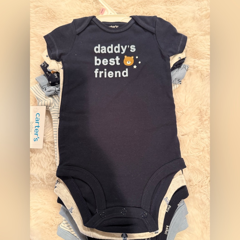 Carter's Black Baby Bodysuit - Daddy's Best Friend